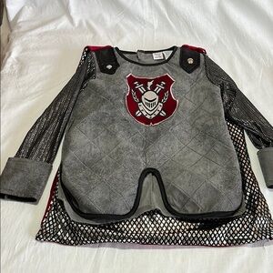 5-6 yrs Gray and Red Knight Costume Top